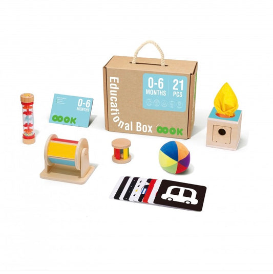 Caja Montessori Tooky Toy para pequeños • 0-6 meses