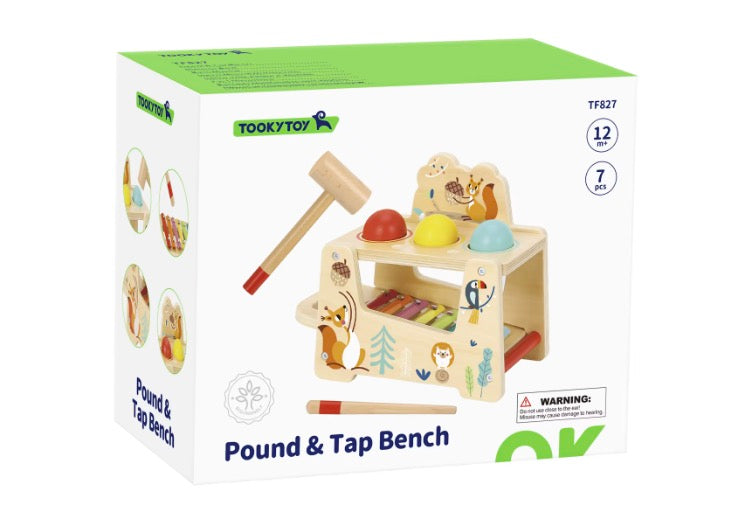 Wooden Tap and Pound xylophone musical bench