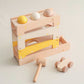 2 in 1 Montessori wooden ball and hammer toy