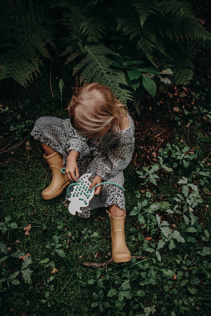 Trixie the Dinosaur | Montessori Lacing Toy