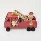 Camión de bomberos de madera