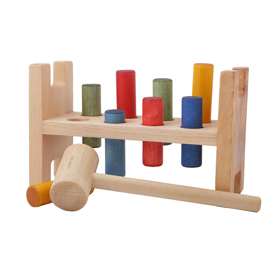 Pound-A-Peg Montessori Toy Rainbow