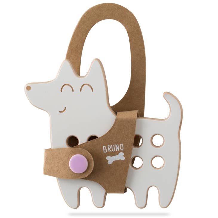 Bruno the dog | Montessori lacing toy